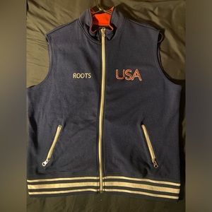 Vest; 2004 Roots USA Olympics Athletics Vest! Women! XL! Navy!